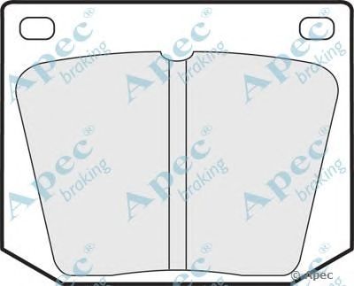 APEC BRAKING pad541 -  Комплект тормозных колодок, дисковый тормоз